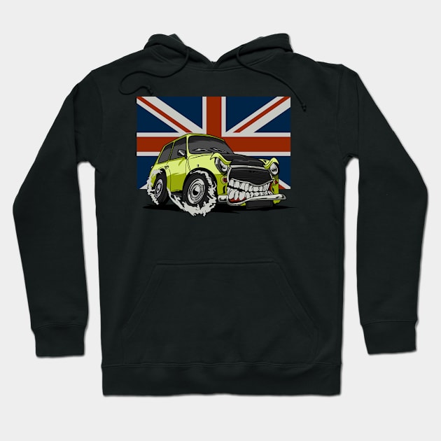 England Mad Car Hoodie by D3monic